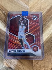 ONYEKA OKONGWU 2020-21 PANINI MOSAIC TMALL ASIA RED WAVE PRIZM ATLANTA ROOKIE RC