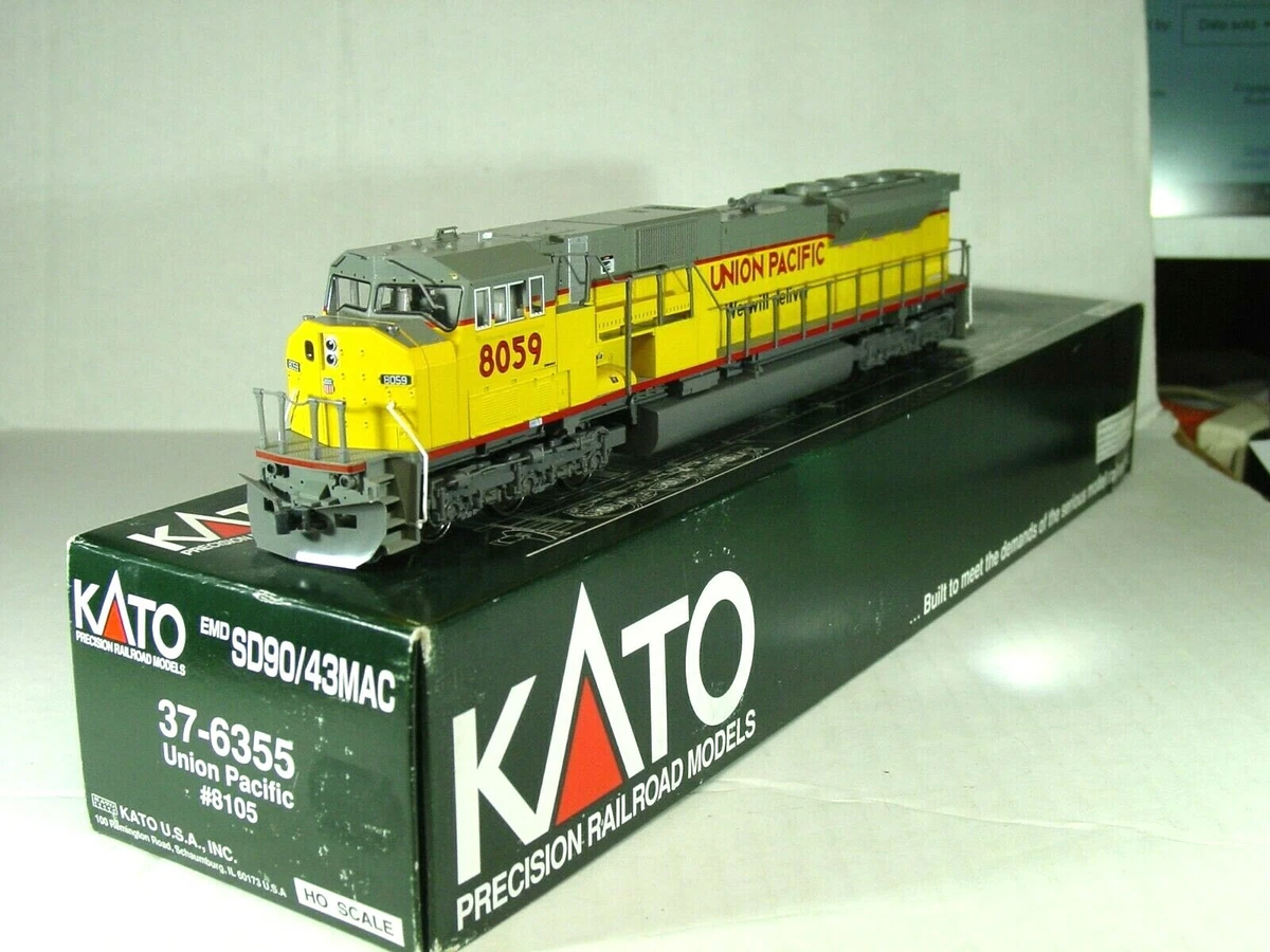 KATO HO SCALE EMD SD90/43MAC LOCOMOTIVE UNION PACIFIC 37-6355