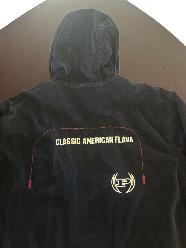 Chaqueta con Capucha Parka Hip Hop Simmons XXL De Colección FUBU PHAT FARM 92 Para Hombres con Cremallera Foto 4 de 4