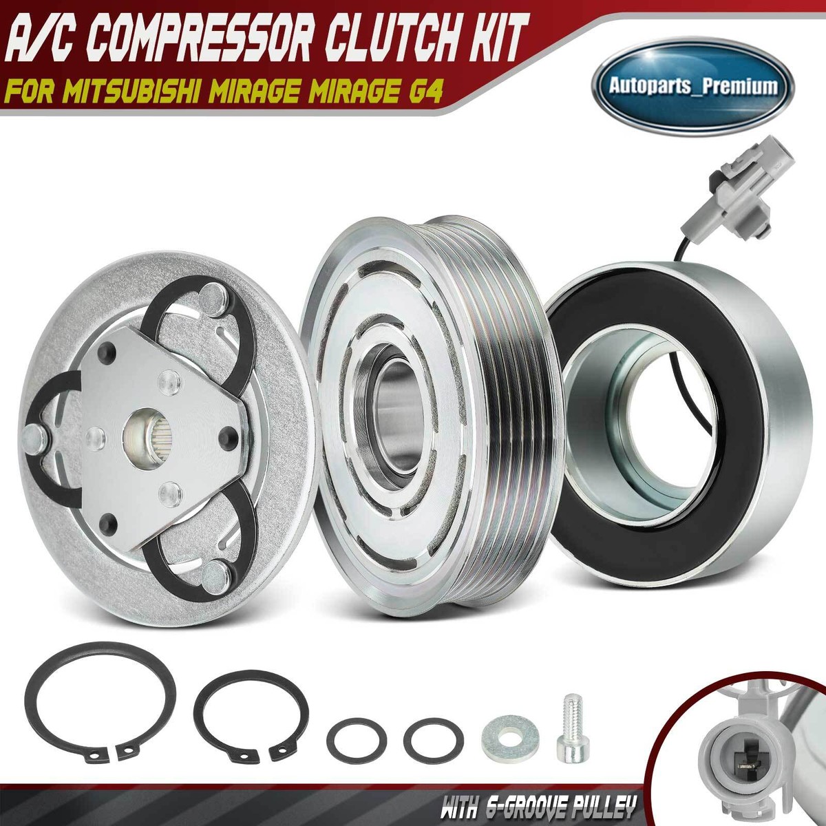 2014-2015 2017-2022 Mitsubishi Mirage G4 A/C Compressor Clutch Kit