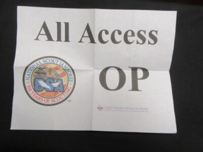 2010 National Jamboree All Access Vehicle Permit        D4