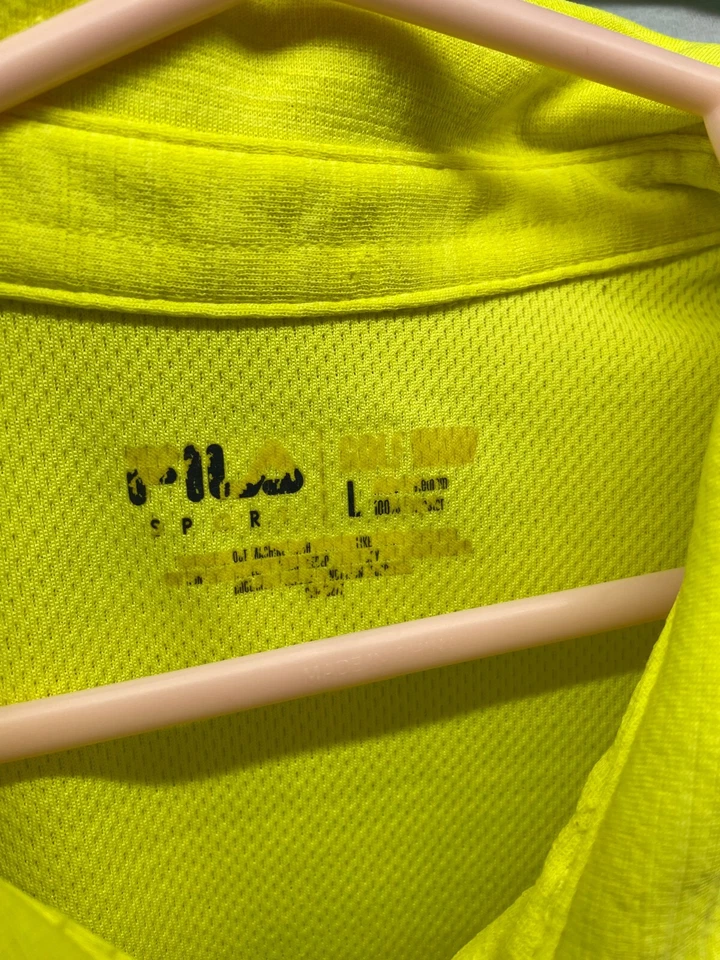 Lote de 3 Camisa Fila Golf Niña 1/4 Cremallera Manga Corta Azul Amarillo Naranja Grande Foto 3 de 4