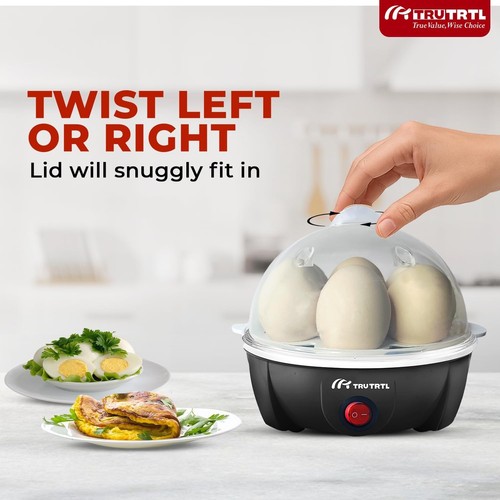 Rapid Egg Cooker Electric 6 Eggs Capacity, Soft, Medium, Hard Boiled, Poacher, O - Picture 9 of 12
