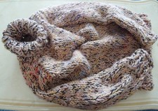 Grobstrick Pullover Gr. M / L Beige / Mehrfar...