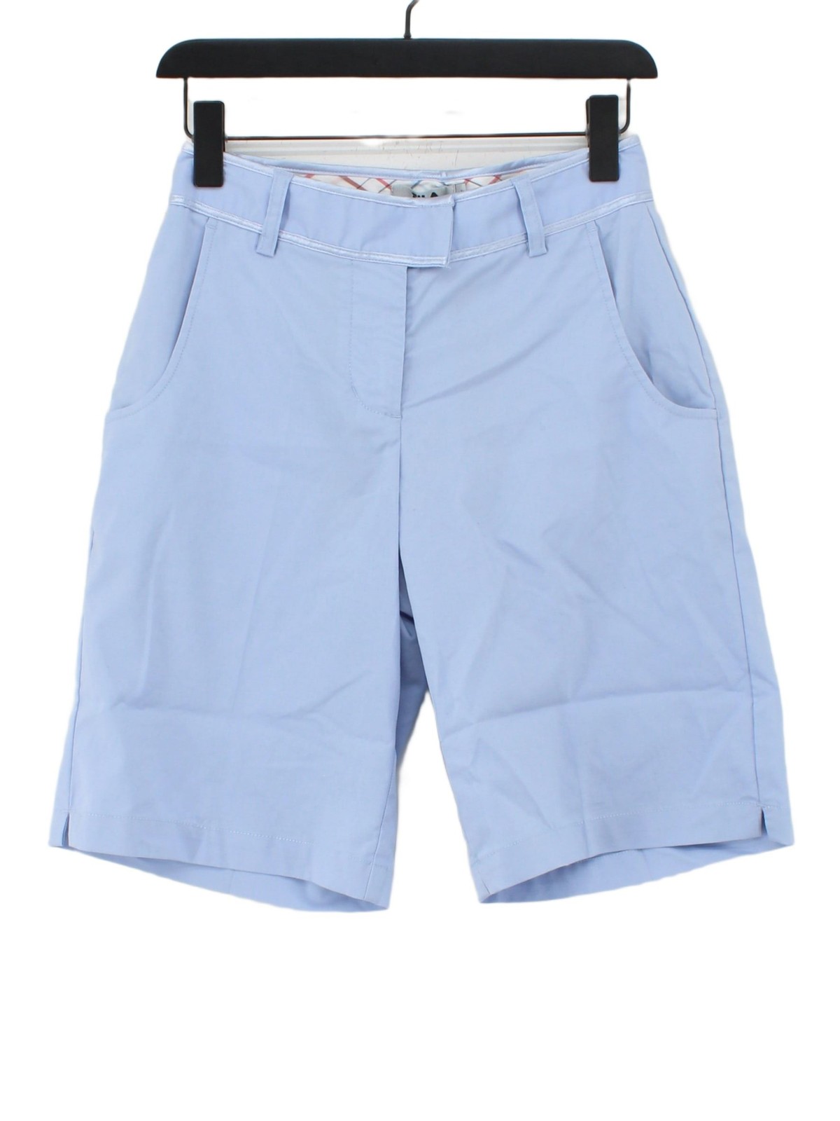 Fila pantaloncino donna UK 4 blu 100% cotone felpato