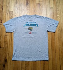Jacksonville Jaguars Shirt Mens Large Grey  NFL Football Duval AFC