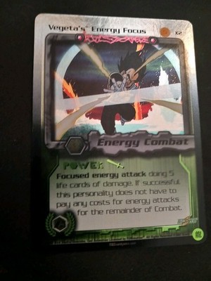 Dragonball Z Dbz Dbgt Ccg Score Vegeta's Energy Focus Rare Promo