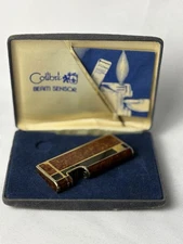 Vintage Colibri Beam Sensor Gold Tone Lighter, Original Box & Paperwork
