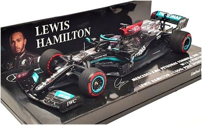 Minichamps 1/43 Scale 410 210444 - F1 Mercedes-AMG W12 Spanish GP 2021 Hamilton