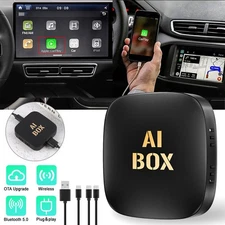 Wireless CarPlay WIFI AI box Android Auto Adapter Converter w/ Netflix YouTube -