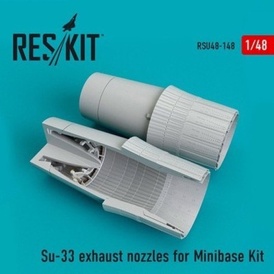 Reskit RSU48-0148 1/48 Su-33 Auspuffdüsen Für Minibase Bausatz (1/48)