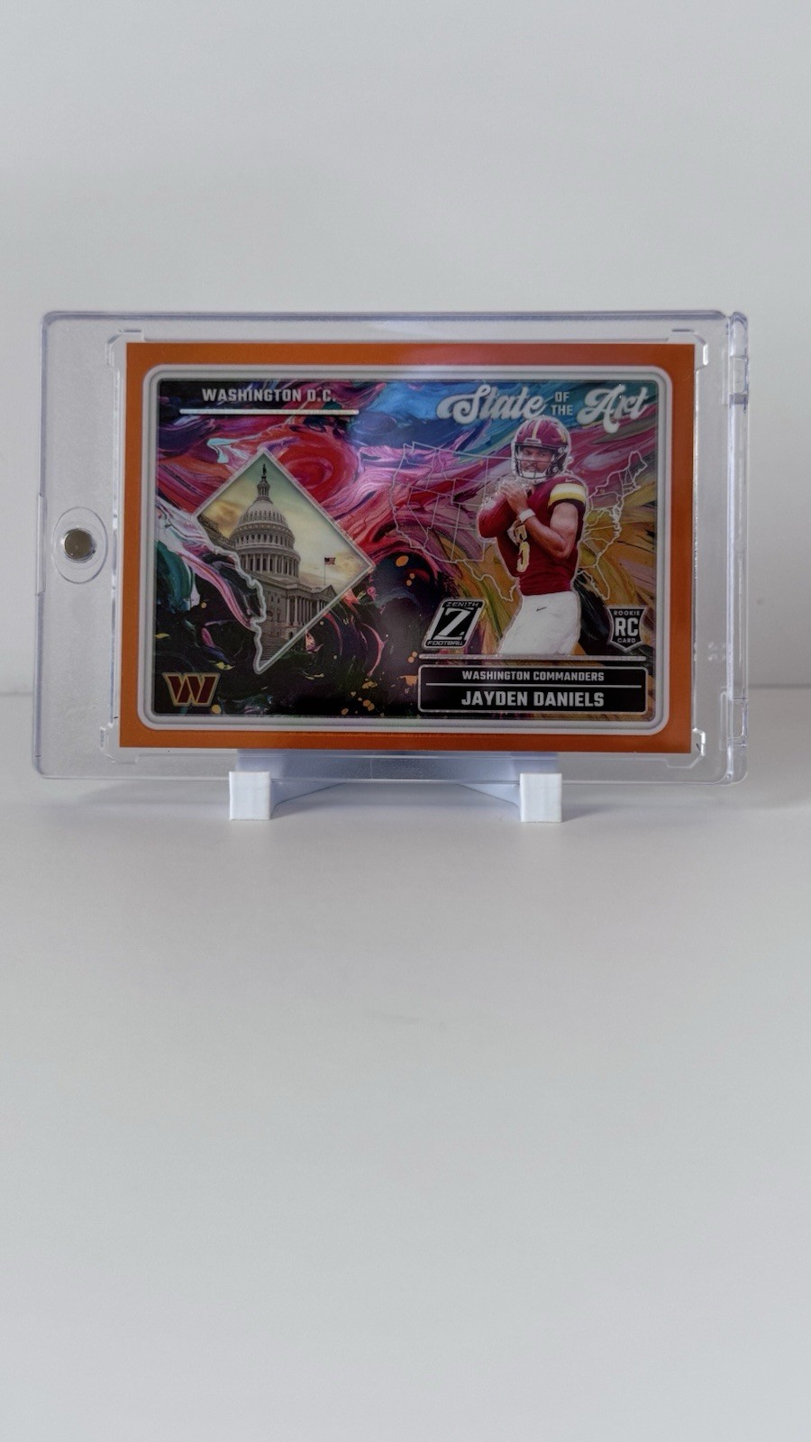 Jayden Daniels Panini Zenith State of the Art #19 Orange