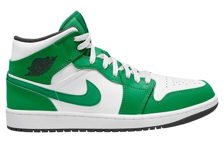 Size 9.5 - Air Jordan 1 Mid Lucky Green for sale online | eBay