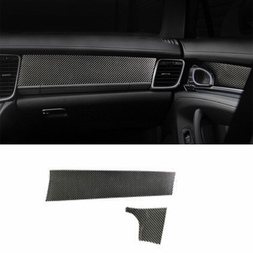 Daeiclru Real Carbon Fiber Center Console Dashboard Cover Tri