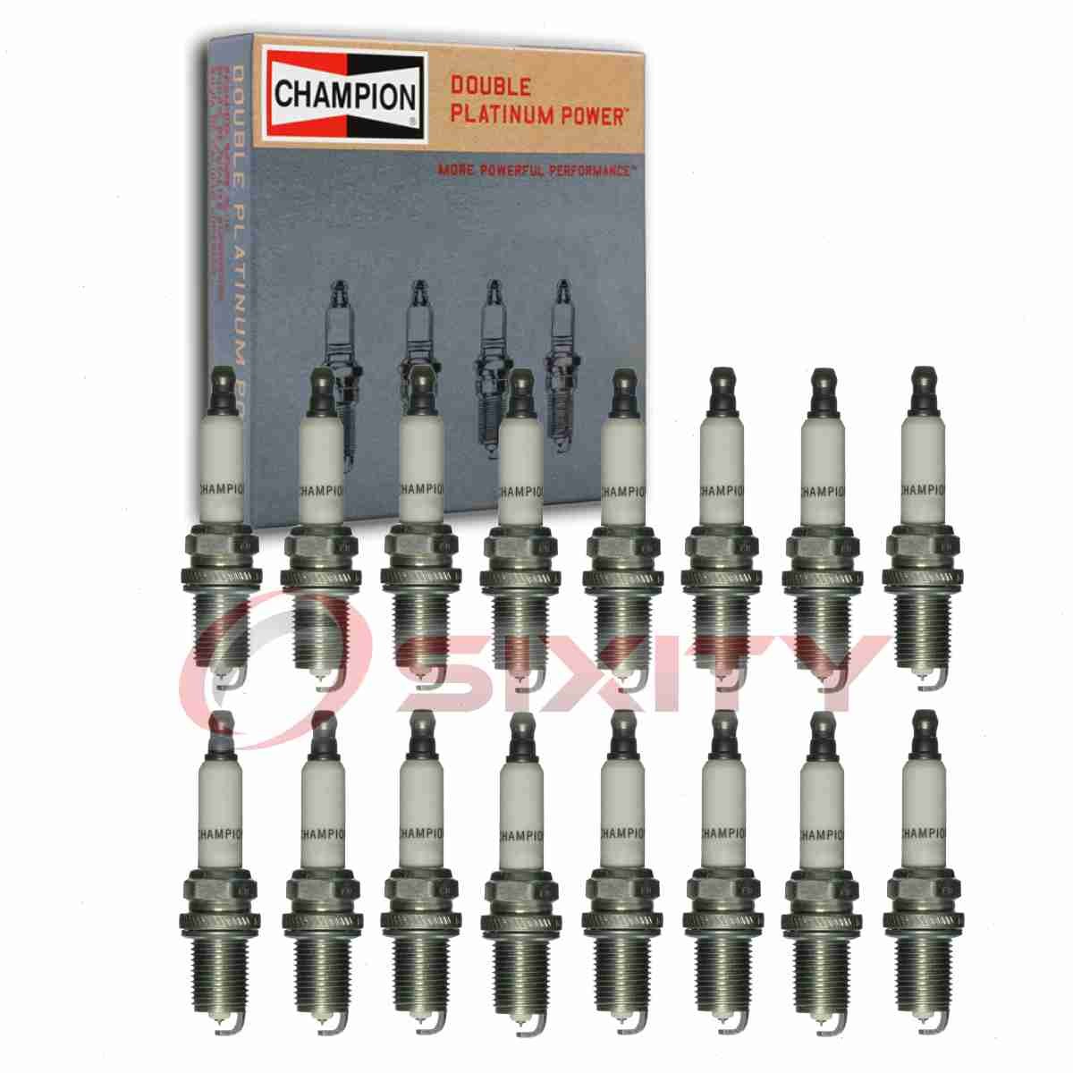 16 pc Champion Double Platinum Spark Plugs for 2003-2004 Mercedes-Benz G55 gl