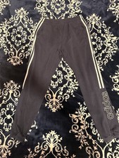 adidas Men's Jogger Pants Black Size M Elastic Waist Tapered Leg