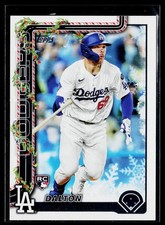 2025 Topps Holiday #H105 Dalton Rushing Los Angeles Dodgers