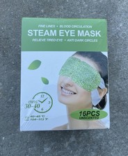 16 Packs Steam Eye Masks for Dry Eyes, Self Heating Warm Compress Eyes Exp. 2028