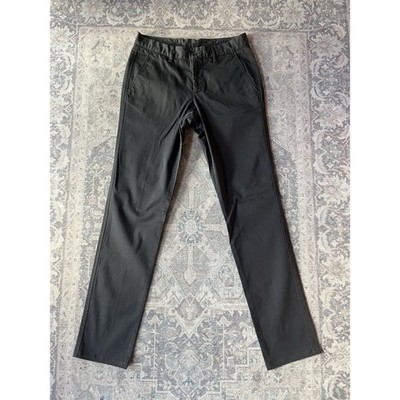 Aspesi Chino Trousers Mens Size W30 L33 Black Straight Leg Cotton