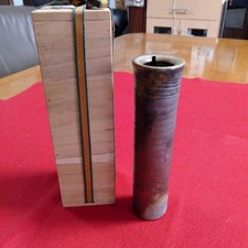 Akiko Kawai Bizen Vase 20cm Handmade For Hanging & Floral Use Used