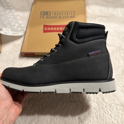 Carrera Jeans Herren Boots Black Stiefeletten Schnürung
