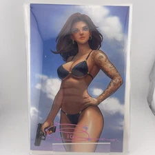 Gun Honey: Collision Course #1 Signed & Sketched Tony Trophy Tattoo Remark NM