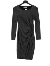 Oasis Bodycon Midi Dress XS in Silver