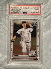 2020 TARIK SKUBAL BOWMAN CHROME PROSPECTS ROOKIE BASEBALL CARD #BCP108 PSA 9