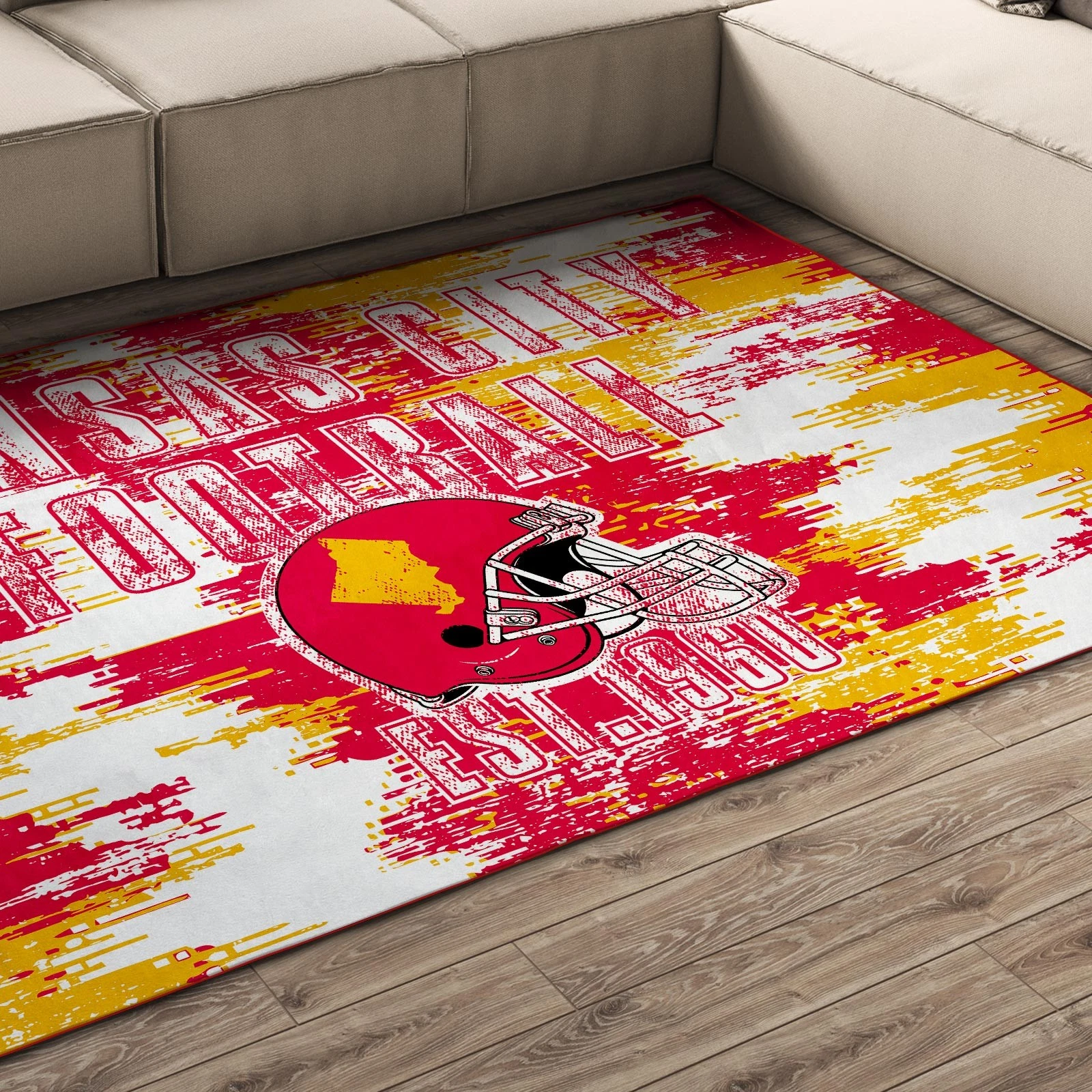 New Kansas Football Rug