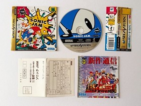 Sega Saturn Sonic Jam w/Spine Reg-Card SS hedgehog Knuckles Action Game Japan