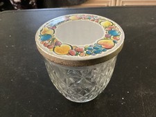 Single Quilted Crystal Ball Jelly / Jam Jar w/Slip on Lid