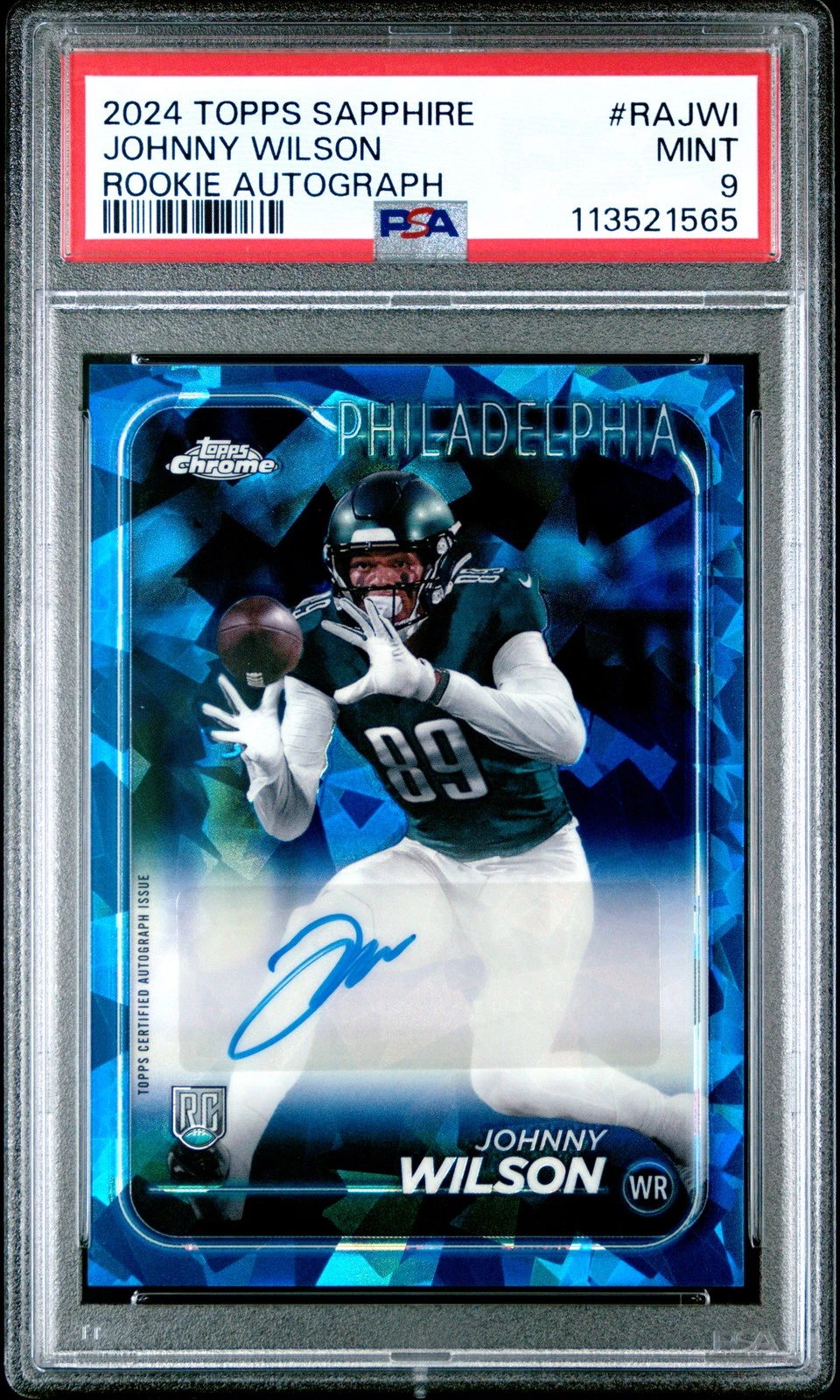 Johnny Wilson Topps Chrome Sapphire Rookie Autographs #RAJWI Base
