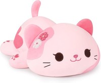 PlüSchtier Katze Kawaii Kuscheltier PlüSch Kissen 30Cm Rosa Geschenk FüR Kinder