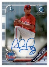 2019 Bowman Chrome Francisco Morales #CPA-FM /499 Autographs Refractor Phillies