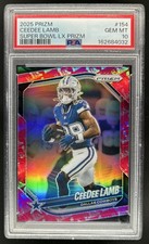2025 Panini Prizm CeeDee Lamb Super Bowl LX #/60 Cowboys PSA 10 GEM MINT