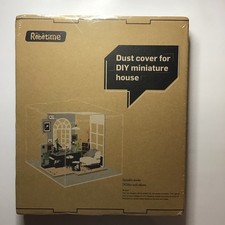 Robotime Clear Acrylic Dust Cover for Miniatu...