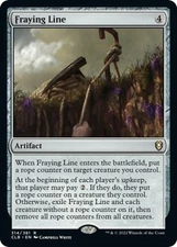 Fraying Line 314 LP Foil Commander Legends: Battle for Baldur's Gate MTG EN