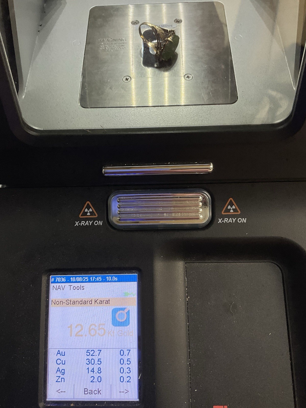 ANTIQUE HANDMADE Solid 12K Yellow Gold Green Jade… - image 20