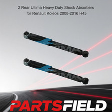 2 Rear Ultima Heavy Duty Shock Absorbers For Renault Koleos 2008-2016 H45