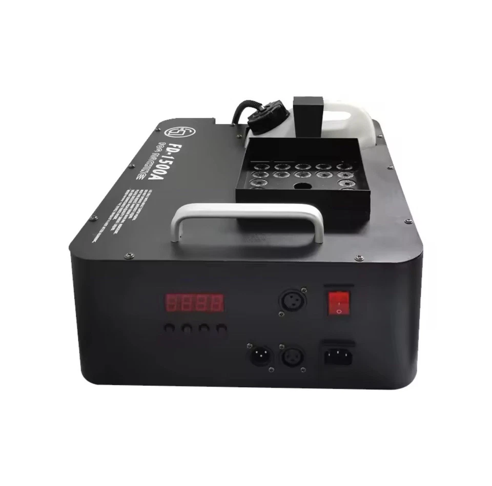 Macchina del Fumo LED RGB 1500W a getto Verticale con telecomando Effetto Scena - Immagine 3 di 4