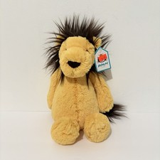 Jellycat Bashful Lion Medium Dark Brown Mane ...
