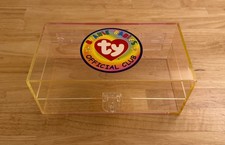 Vintage TY Beanie Babies Official Club Collectors Storage Box/Display Case A 