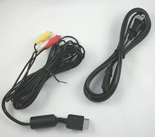 Hookup Connection Kit Regular Power Cord AV Cable For PS1 PS2 PS3 Brand New 6Z