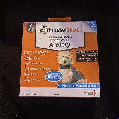 THUNDERSHIRT for DOG ANXIETY Small Gray Safe Effective Easy to Use