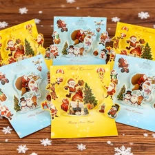 5/10x 3D Pop-Up Christmas Cards Set Perfect For Holiday Season Greetings&Gifting