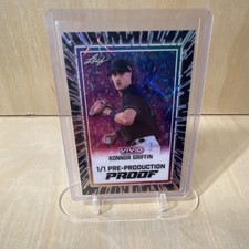 2025 Leaf Vivid Konnor Griffin #BA-KG1 1/1 Pre-Production Proof Baseball