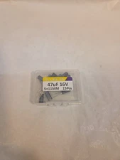 47uF 16V 5x11mm Electrolytic Capacitor 47 UF MFD 16 Volt 0.2x0.43in Aluminum...