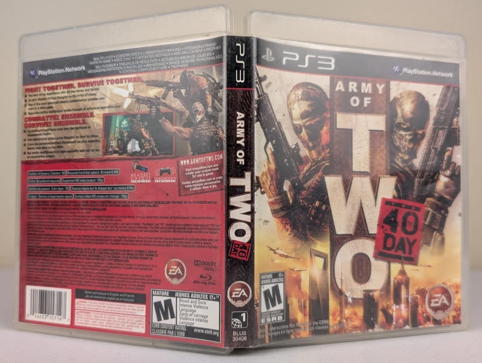 Army of Two: The 40th Day (PlayStation 3 PS3)➡️CIB Complete - Tested & Working - Image 4 of 4