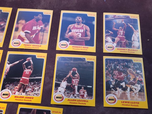 1983-84 Star HOUSTON ROCKETS Team Set Minus Akeem (W/Ralph Sampson ...