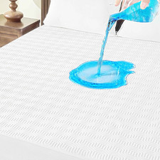 Mattress Protectors Bed Cover Pad Waterproof Bamboo Fabric Twin Queen King Size